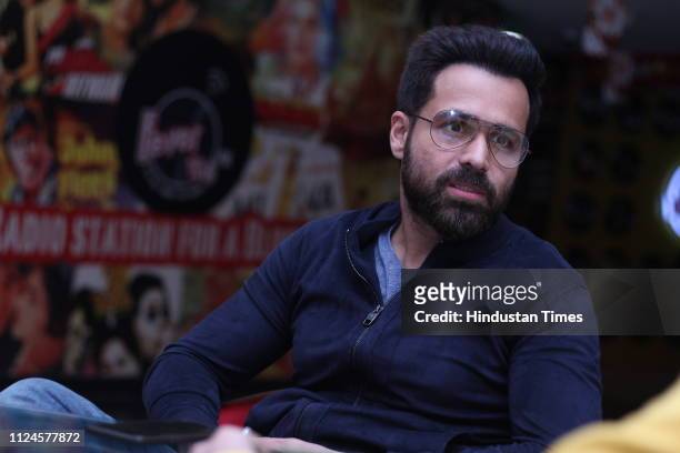 Bollywood actor Emraan Hashmi during the promotion of his upcoming movie' Why Cheat India' at HT office, on January 11 in New Delhi, India.