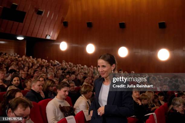 Swedish actress/director Tuva Novotny attends the world premiere of her film adaptaion of Fredrik Backman’s bestseller "Britt-Marie Was Here" at...