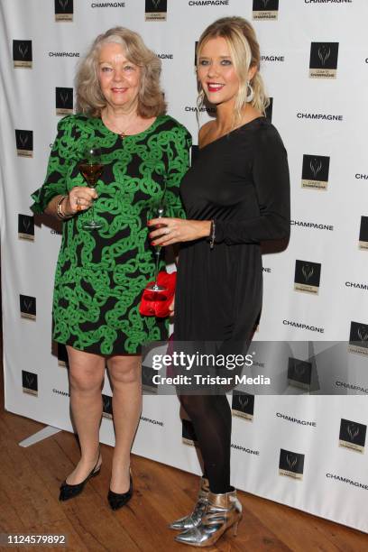 Armgard Seegers-Karasek and her daughter Laura Karasek during the Champagne Award for Vitality on February 11, 2019 in Hamburg, Germany.