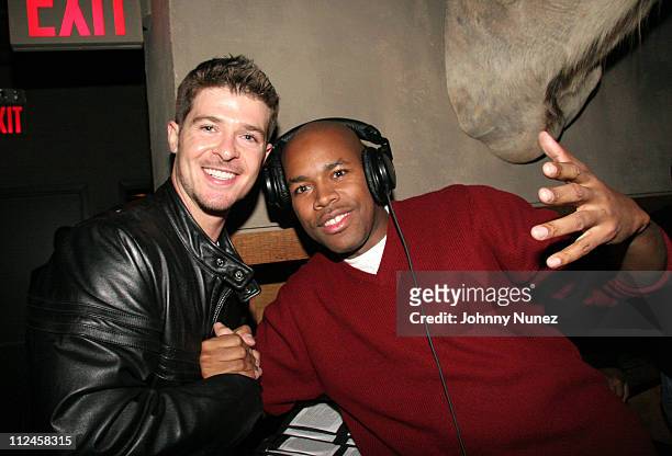 Robin Thicke and D-Nice during Nia Long and Sandra "Pepa" Denton Birthday Party - November 8, 2005 at Caine in New York City, New York, United States.