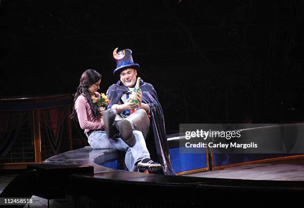 David Larible and an audience member during Ringling Bros. And Barnum & Bailey: The 134th Edition of The Greatest Show On Earth - Show at Madison...