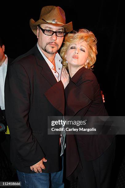 Desmond Child and Cyndi Lauper during VH1 Save the Music Presents "Songwriters in the Round: Generations 3: The Best of the 80s" at China Club in New...