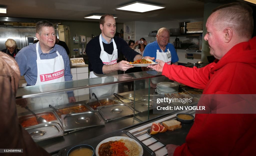 BRITAIN-ROYALS-HOMELESS