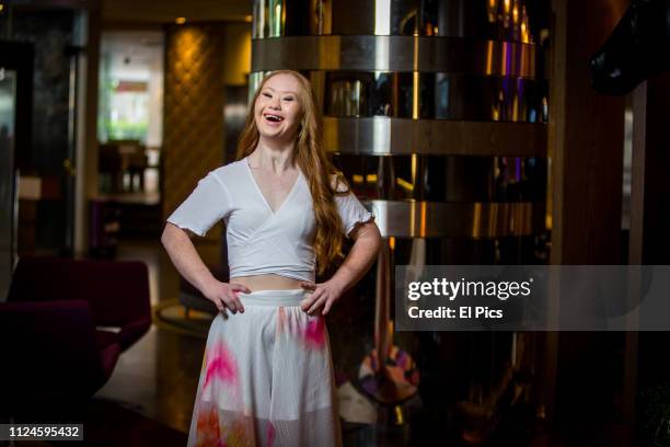 August 28: Madeline Stuart poses for a portrait session in Sydney on August 28th 2018. Madeline is an Australian model with Down syndrome. She has...