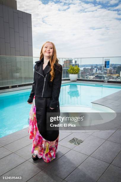 August 28: Madeline Stuart poses for a portrait session in Sydney on August 28th 2018. Madeline is an Australian model with Down syndrome. She has...