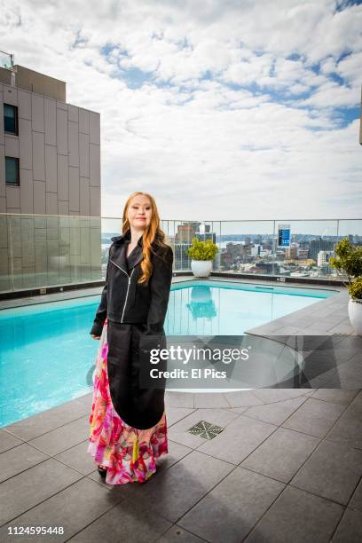 August 28: Madeline Stuart poses for a portrait session in Sydney on August 28th 2018. Madeline is an Australian model with Down syndrome. She has...