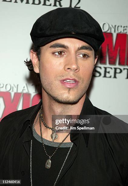 Enrique Iglesias Once Upon A Time In Mexico New York Premiere Of Once Upon A Time In Mexico Outside Arrivals Photos