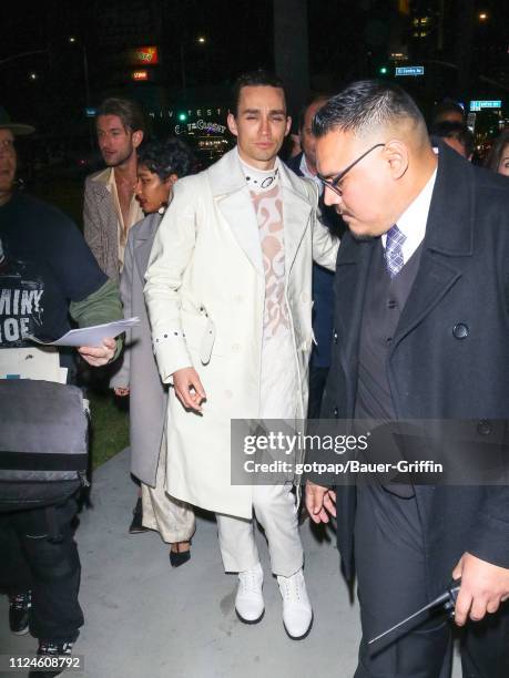 Robert Sheehan is seen on February 12, 2019 in Los Angeles, California.