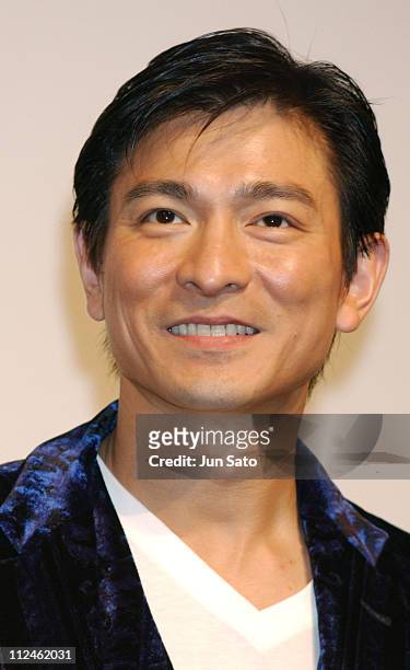Andy Lau during "Lovers" Tokyo Premiere - Inside at NHK Hall in Tokyo, Japan.