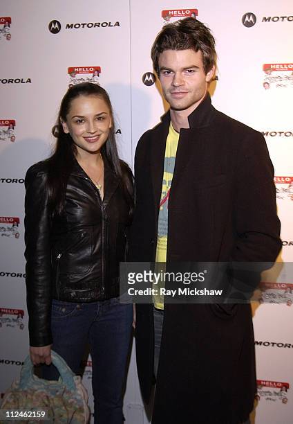 Rachael Leigh Cook and Daniel Gillies during Motorola Hosts Opening of "Hollywood Graffiti" - First Exhibition from Artist Jeff Vespa to Benefit OPCC...