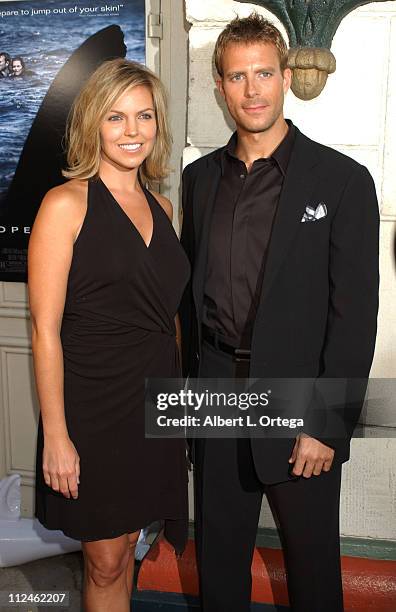 Blanchard Ryan and Daniel Travis during "Open Water" Los Angeles Premiere - Arrivals at Mann's Festival Theater in Westwood, CA, United States.