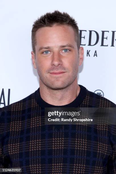 Armie Hammer attends Los Angeles Confidential and Armie Hammer celebrate the annual awards issue with Belvedere Vodka on January 24, 2019 in Los...
