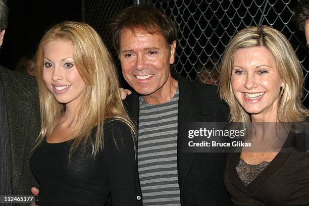 Chloe Lattanzi, Cliff Richard and Olivia Newton John