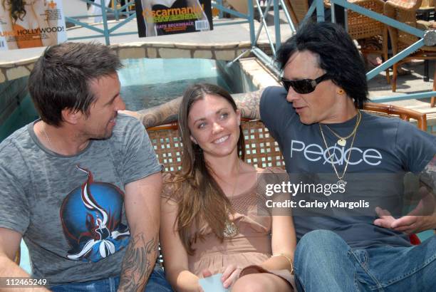 Scott P, Rachel Krupa and Billy Morrison during LIVEStyle Entertainment Presents Hollywood Life Lounge at Cabana Club at Cabana Club in Hollywood,...