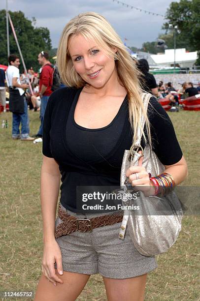 Abi Titmus in the Virgin Mobile Louder Lounge at the V Festival