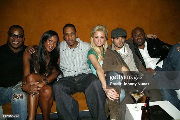 Andre Harrell, Naomi Campbell, Jay-Z, Paris Hilton, Richie Akiva and Steve Stout