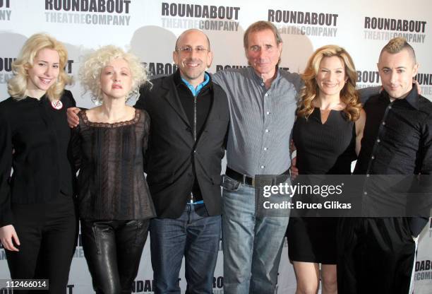 Nellie McKay, Cyndi Lauper, Scott Elliot, director, Jim Dale, Ana Gasteyer and Alan Cumming