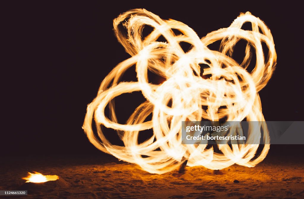 Wire Wool At Night