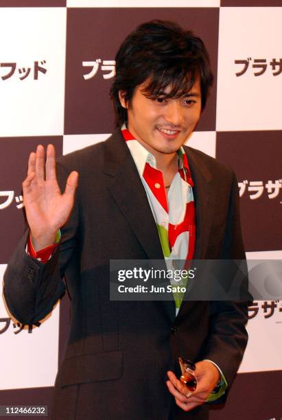Jang Dong-Gun during "Brotherhood" - Tokyo Press Conference at Imperial Hotel in Tokyo, Japan.
