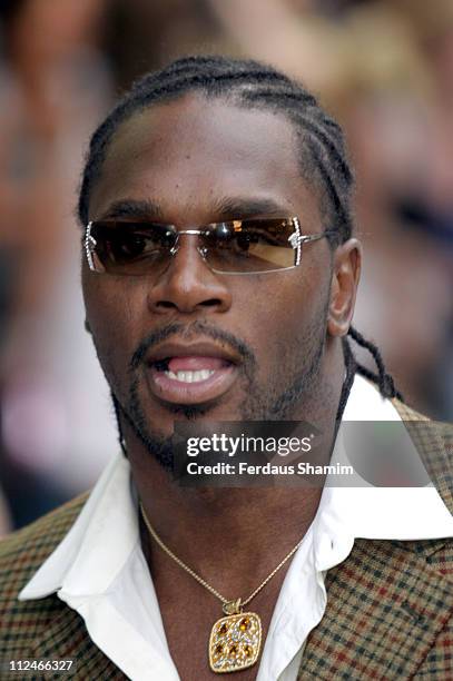 Audley Harrison during "I, ROBOT" London Premiere - Arrivals at Leicester Square Odeon in London, Great Britain.