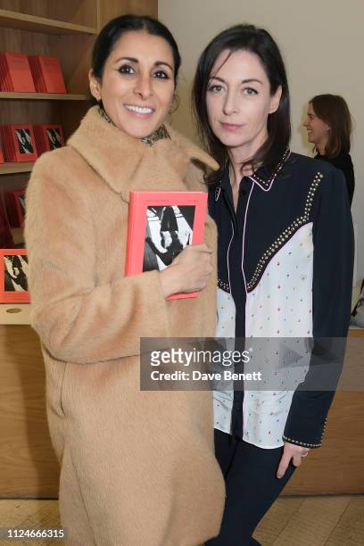 Serena Rees and Mary McCartney attend the launch of Mary McCartney's new book of photography "Paris Nude" at Heni Gallery on February 13, 2019 in...