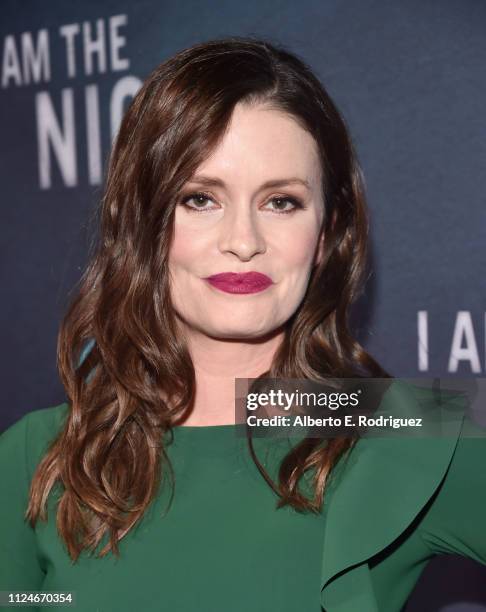 Jamie Anne Allman attends the premiere of TNT's "I Am The Night" at Harmony Gold on January 24, 2019 in Los Angeles, California.