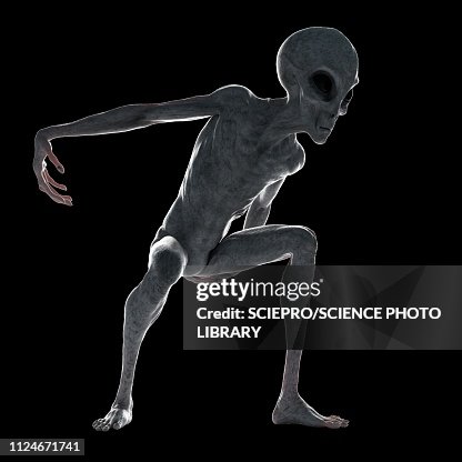 Illustration Of A Humanoid Alien High-Res Vector Graphic - Getty Images