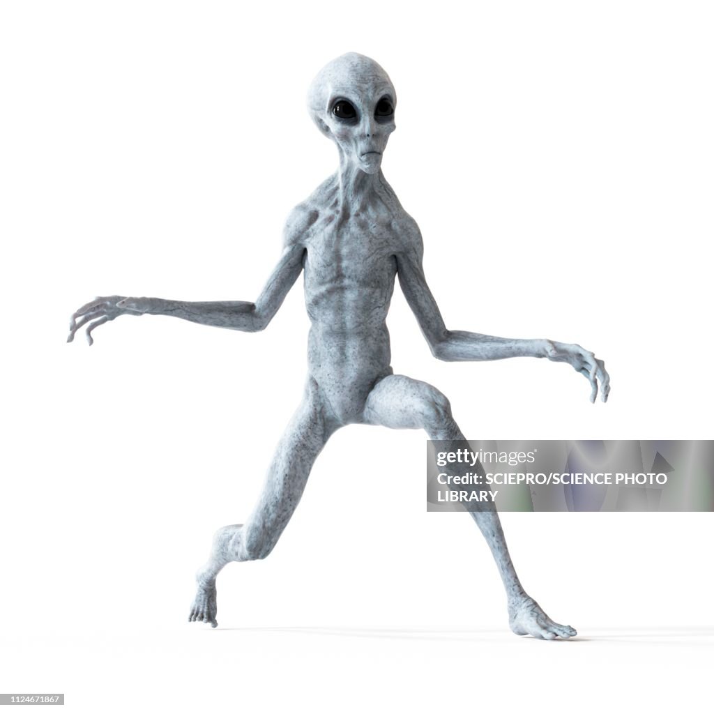 Illustration Of A Humanoid Alien High-Res Vector Graphic - Getty Images
