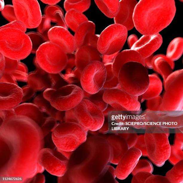 illustration of human blood cells - 人間の血液点のイラスト素材／クリップアート素材／マンガ素材／アイコン素材