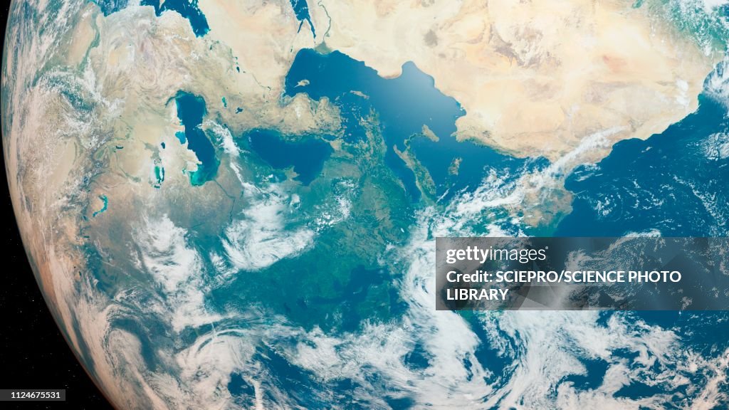 Illustration of the Earth from space