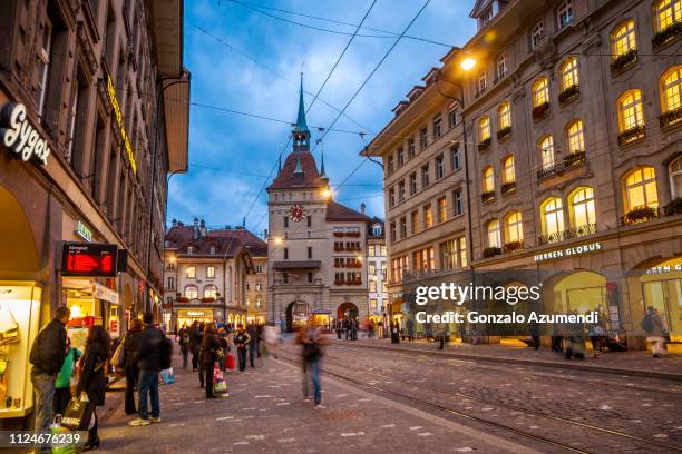 prison tower in bern - bern clock tower stock pictures, royalty-free photos & images