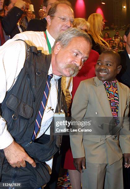 Candidates Gary Leonard, left, and former child star Gary Coleman, right, appear with others of the ninety candidates for governor of California on...