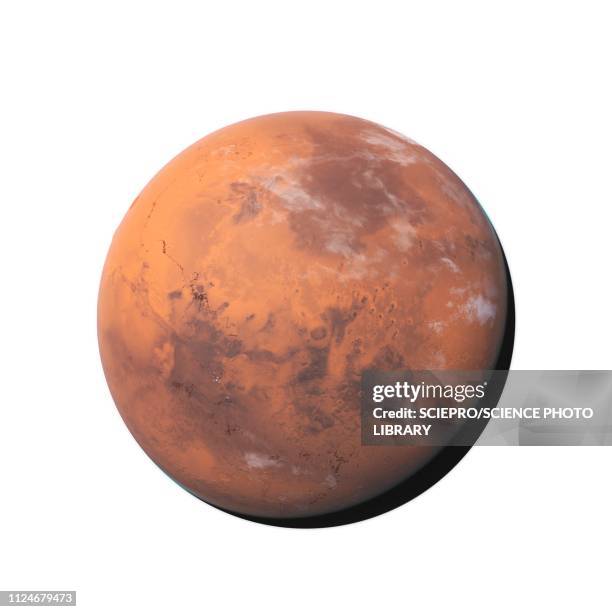 illustration of mars - mars exploration stock pictures, royalty-free photos & images