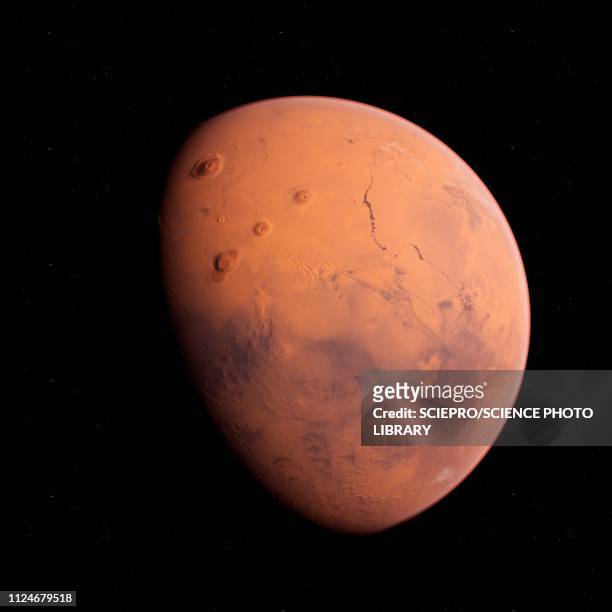 illustration of mars - mars planet stock illustrations