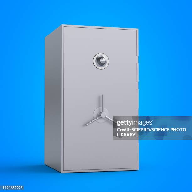 stockillustraties, clipart, cartoons en iconen met illustration of a safe - safe