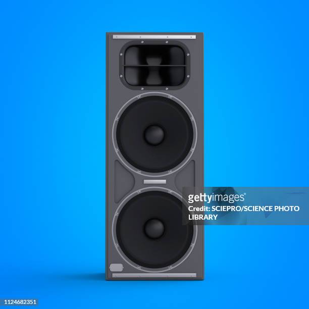 illustrazioni stock, clip art, cartoni animati e icone di tendenza di illustration of a speaker - altoparlante hardware audio
