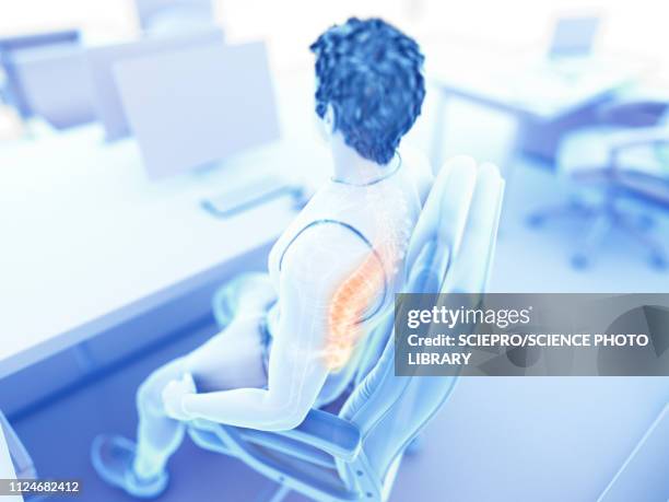 Office Desk Back High Res Illustrations - Getty Images