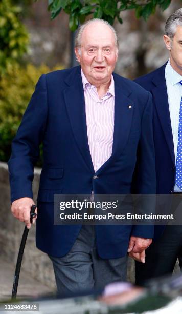 King Juan Carlos of Spain is seen on January 24, 2019 in Madrid, Spain.