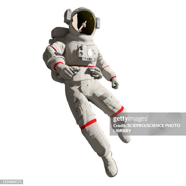 bildbanksillustrationer, clip art samt tecknat material och ikoner med illustration of an astronaut - astronaut