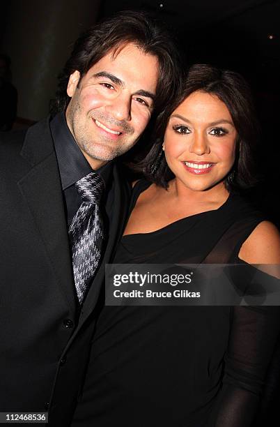 John Cusimano and wife Rachel Ray pose at the 2008 Rosie's For All Kids Foundation and Rosie's Broadway Kids benefit at the Marriott Marquis on...