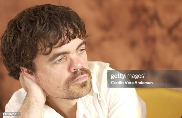 Peter Dinklage during "The Station Agent" Press Conference with Peter Dinklage, Bobby Cannavale and Tom McCarthy at Four Seasons Hotel in Beverly...