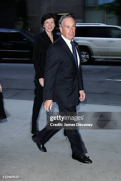 Diane Taylor and Michael R. Bloomberg during 38th Annual Party in the Garden - Outside Arrivals at MoMa in New York City, New York, United States.