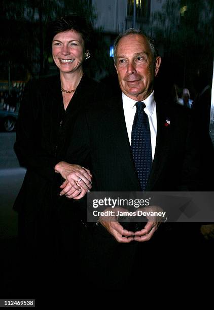 Diane Taylor and Michael R. Bloomberg during 38th Annual Party in the Garden - Outside Arrivals at MoMa in New York City, New York, United States.