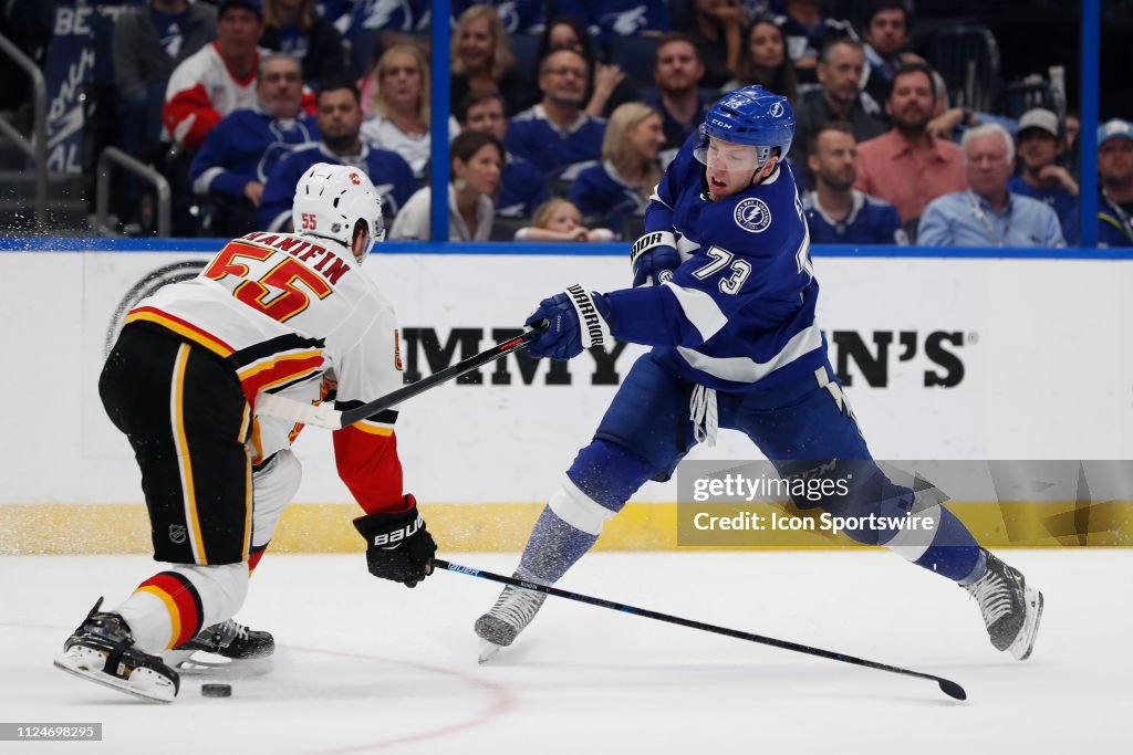 NHL: FEB 12 Flames at Lightning