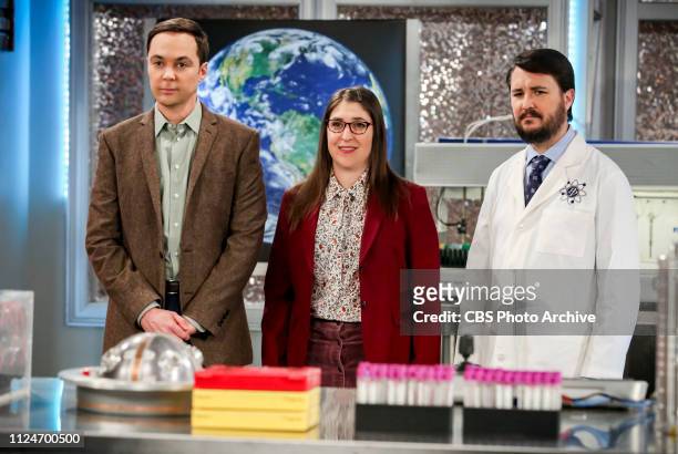The D & D Vortex" -- Pictured: Sheldon Cooper , Amy Farrah Fowler and Wil Wheaton . When the gang finds out Wil Wheaton hosts a celebrity Dungeons...