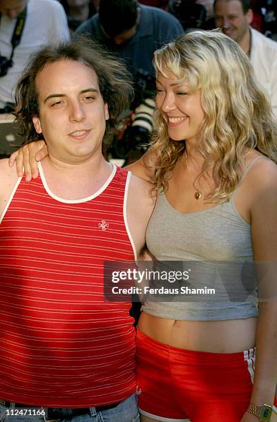 Har Mar Superstar and guest during "The Village" London Premiere - Arrivals at Odeon West End in London, England, Great Britain.