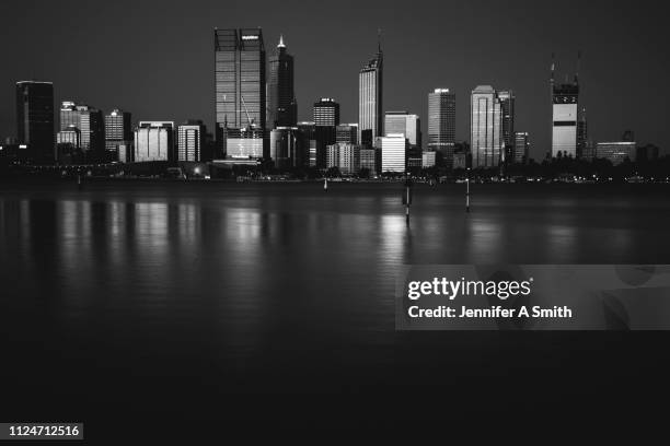 perth city - perth skyline stock pictures, royalty-free photos & images