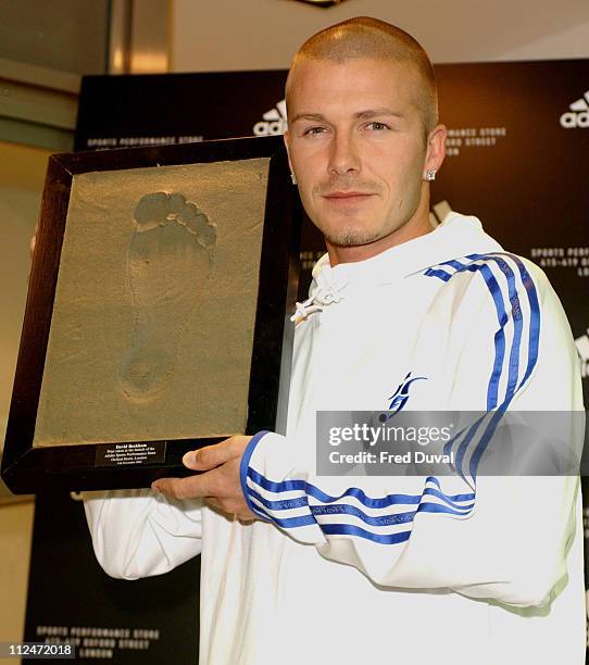 David Beckham during Launch of First Adidas Sports Performance Store in London at Adidas Store in London, Great Britain.