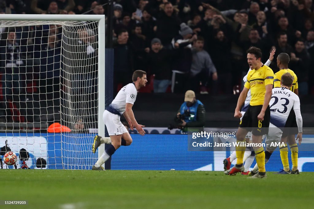 Tottenham Hotspur v Borussia Dortmund - UEFA Champions League Round of 16: First Leg