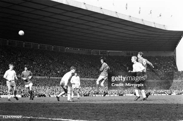Manchester United 2-0 Burnley, Division One league match at Old Trafford, Saturday 19th April 1969. Our Picture Shows European Footballer of the...